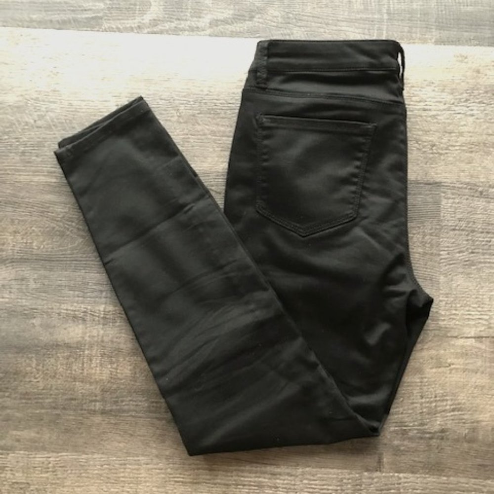 Design Lab Black Mid-Rise Stretch Skinny Jeans